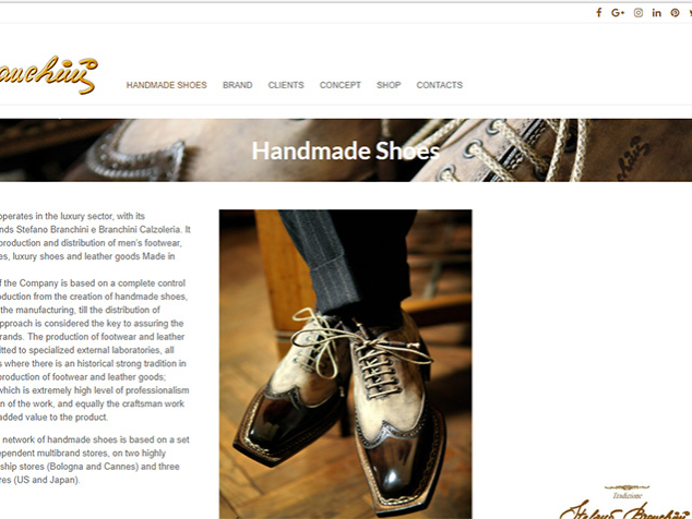 Handmade shoes ( Landing Page )